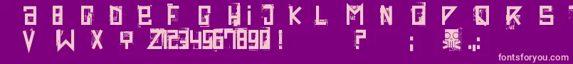 Extravaganza Font – Pink Fonts on Purple Background