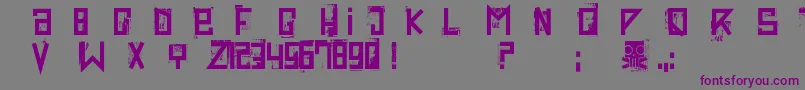 Extravaganza Font – Purple Fonts on Gray Background