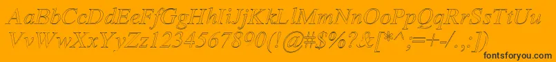 AmertoI Font – Black Fonts on Orange Background