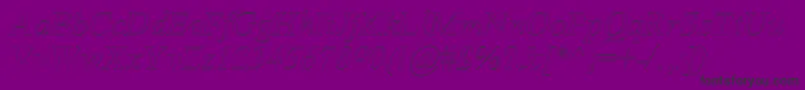 AmertoI Font – Black Fonts on Purple Background