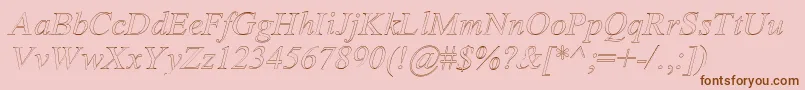 AmertoI Font – Brown Fonts on Pink Background