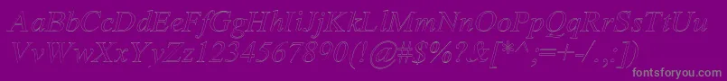 AmertoI Font – Gray Fonts on Purple Background