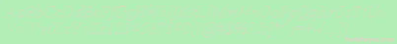 AmertoI Font – Pink Fonts on Green Background