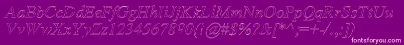AmertoI Font – Pink Fonts on Purple Background