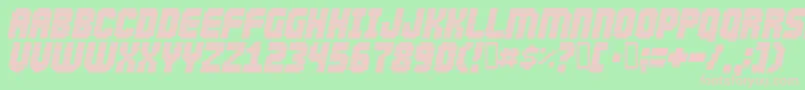 Abductio Font – Pink Fonts on Green Background