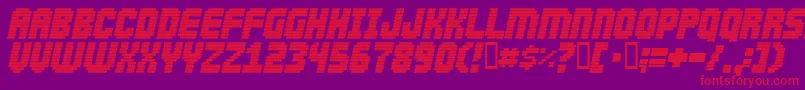 Abductio Font – Red Fonts on Purple Background