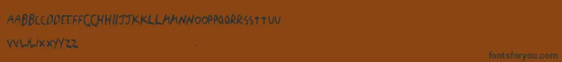 TheBlickFont Font – Black Fonts on Brown Background