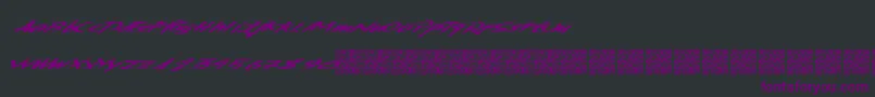 Kentuckybourbon-Schriftart – Violette Schriften auf schwarzem Hintergrund