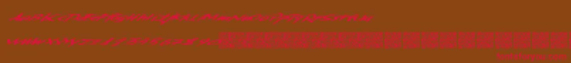 Kentuckybourbon Font – Red Fonts on Brown Background