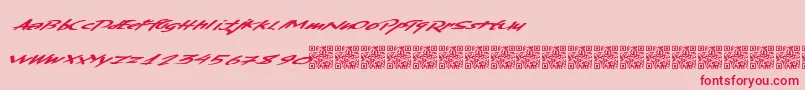 Шрифт Kentuckybourbon – красные шрифты на розовом фоне