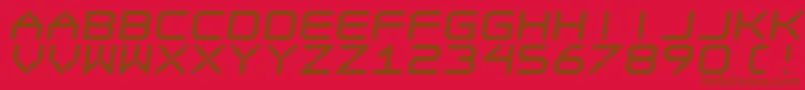 Police EgotripFs – polices brunes sur fond rouge