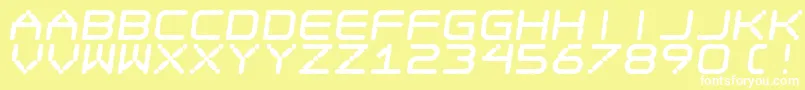 EgotripFs Font – White Fonts on Yellow Background