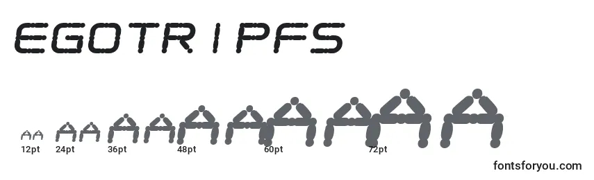 Размеры шрифта EgotripFs