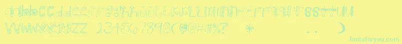 Lisätietoja Candy-fontista Candy-fontti – vihreät fontit keltaisella taustalla