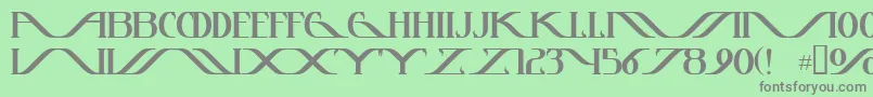 Шрифт Instantt – серые шрифты на зелёном фоне