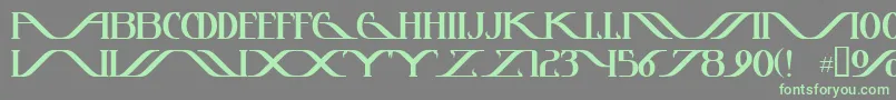 Шрифт Instantt – зелёные шрифты на сером фоне