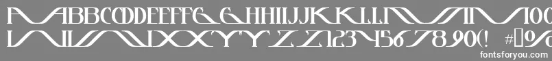 フォントInstantt – 灰色の背景に白い文字