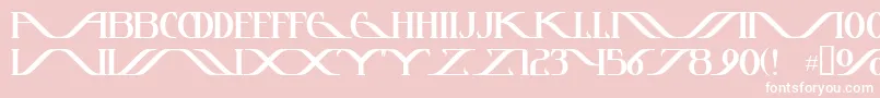 フォントInstantt – ピンクの背景に白い文字