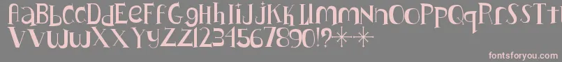 Lushus Font – Pink Fonts on Gray Background