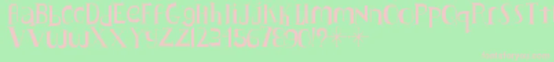 Lushus Font – Pink Fonts on Green Background