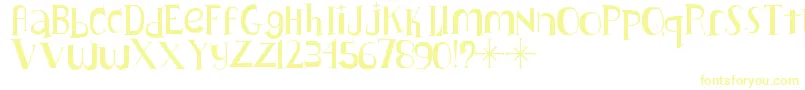 Czcionka Lushus – żółte czcionki