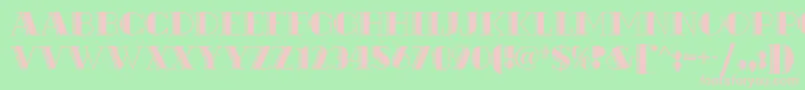 RialtoNf Font – Pink Fonts on Green Background