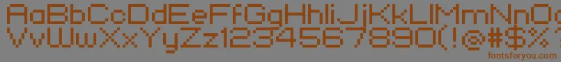 Standard0751 Font – Brown Fonts on Gray Background