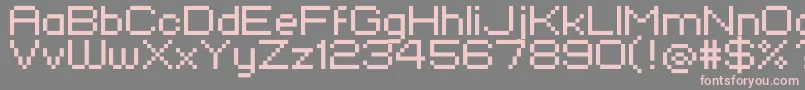 Standard0751 Font – Pink Fonts on Gray Background