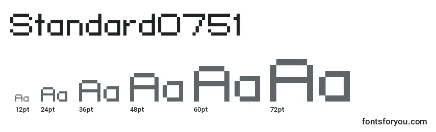 Standard0751 Font Sizes