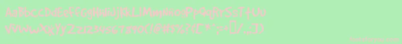 Gooddogcool Font – Pink Fonts on Green Background