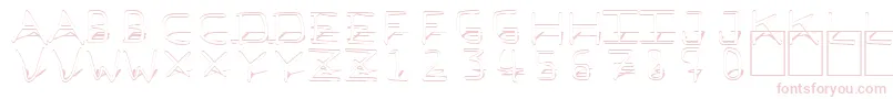 PfVeryverybadfont7Shadow Font – Pink Fonts on White Background