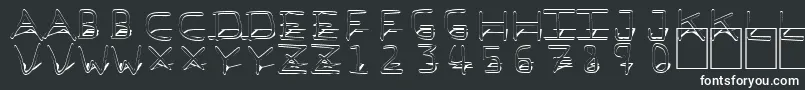 フォントPfVeryverybadfont7Shadow – 白い文字