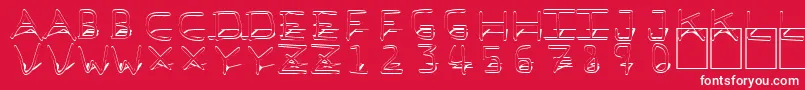 fuente PfVeryverybadfont7Shadow – Fuentes Blancas Sobre Fondo Rojo