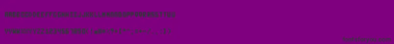 Nanotype Font – Black Fonts on Purple Background