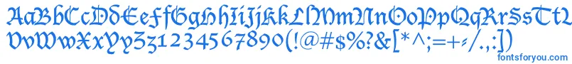 Подробнее о шрифте Shablon Шрифт Shablon – синие шрифты
