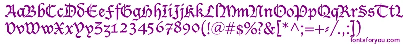 Lisätietoja Shablon-fontista Shablon-fontti – violetit fontit