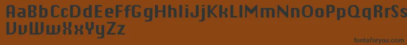 Шрифт ChiqReducedBold – чёрные шрифты на коричневом фоне