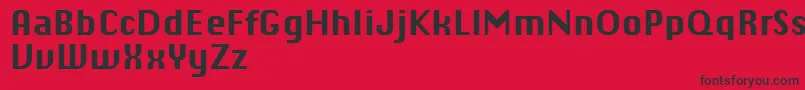 ChiqReducedBold Font – Black Fonts on Red Background