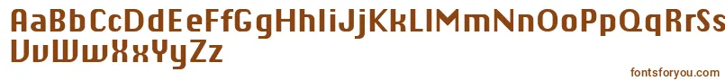 Шрифт ChiqReducedBold – коричневые шрифты на белом фоне