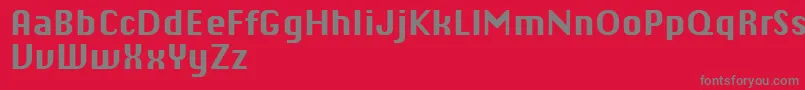 ChiqReducedBold Font – Gray Fonts on Red Background