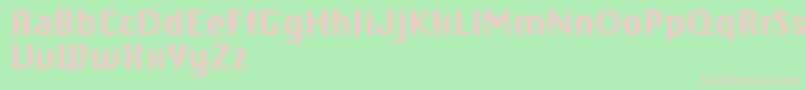 ChiqReducedBold Font – Pink Fonts on Green Background