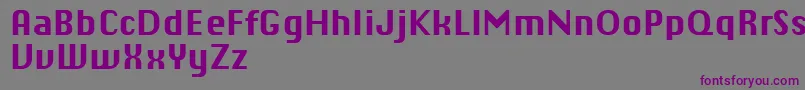 ChiqReducedBold Font – Purple Fonts on Gray Background