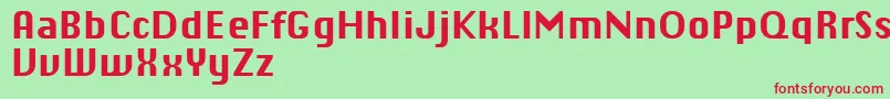 ChiqReducedBold Font – Red Fonts on Green Background