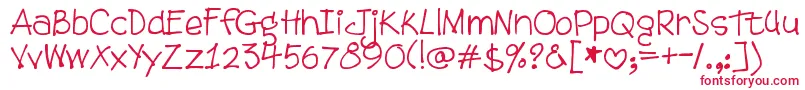 DjbTweenybopper Font – Red Fonts