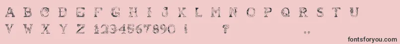 AbusivePencil Font – Black Fonts on Pink Background