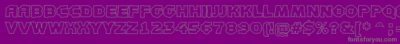 fuente AConceptotitulbrotl – Fuentes Grises Sobre Fondo Morado
