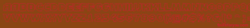 AConceptotitulbrotl Font – Red Fonts on Brown Background