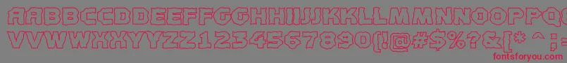 AConceptotitulbrotl Font – Red Fonts on Gray Background