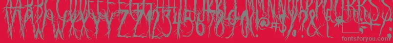 Police RavenScream – polices grises sur fond rouge