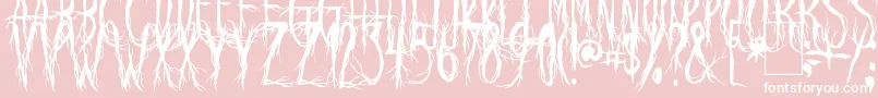 RavenScream Font – White Fonts on Pink Background